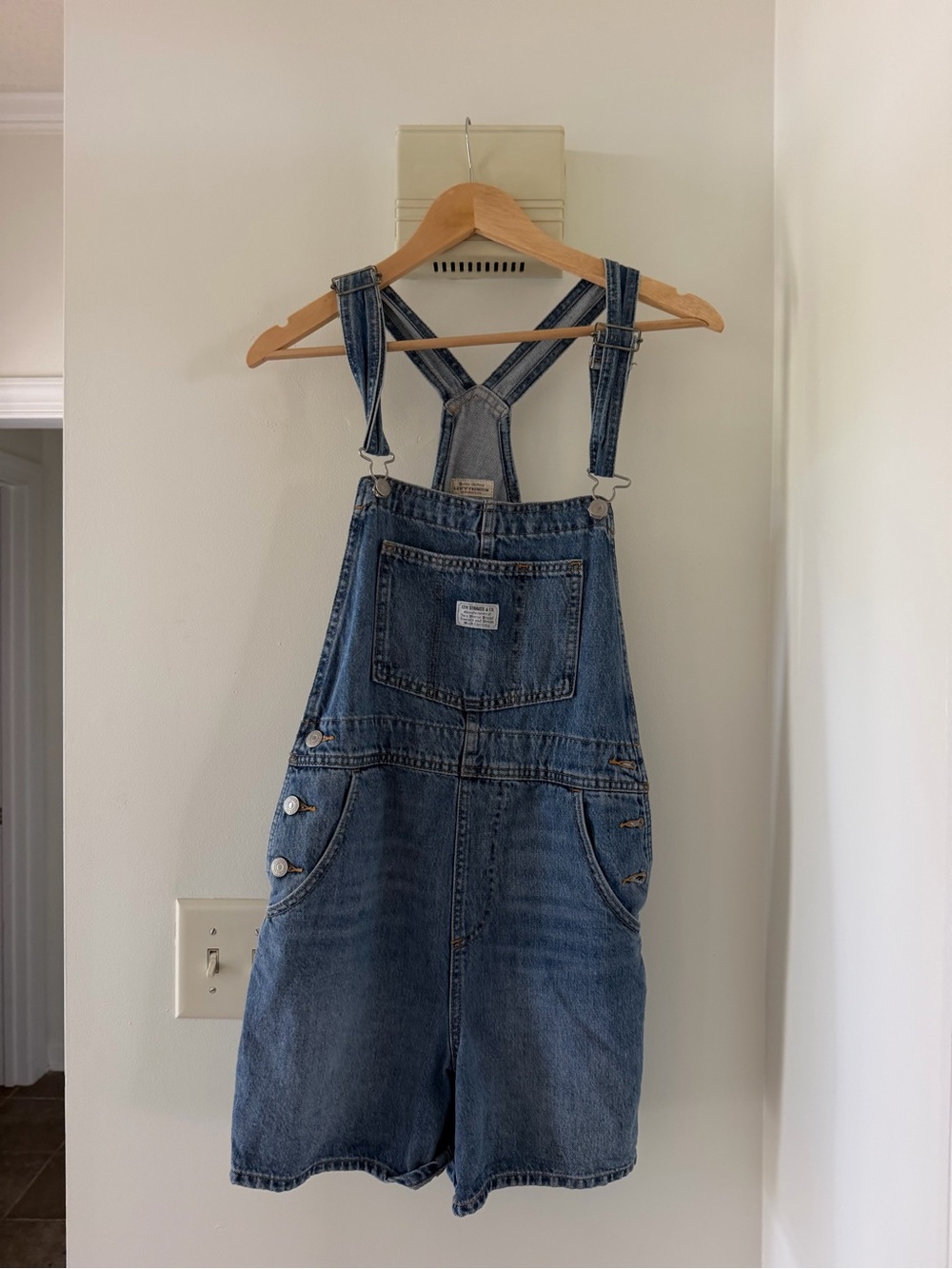 Classic Blue Denim Short Overalls - Levi’s
